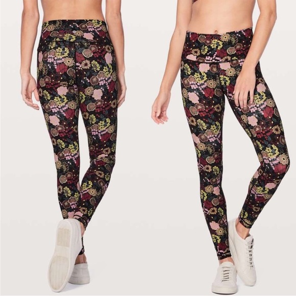 Lululemon Wunder‎ Under HR Tight 28” / Fluorolace Multi / SZ 6 - Picture 1 of 9